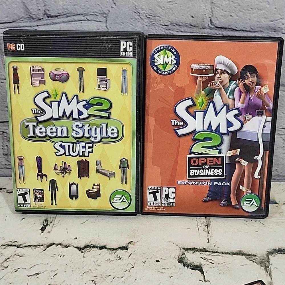 The SIMs PC Video Games CD-ROM Software Lot Of 10 Vacation‎ University Hot Date